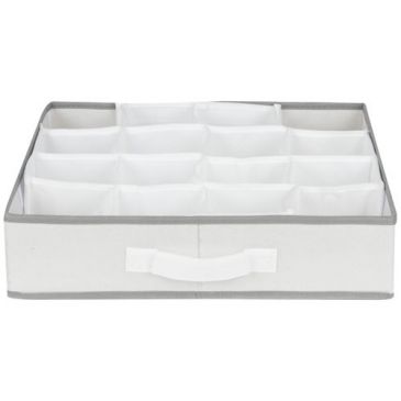 Séparateur de tiroir life 16 compartiments blanc
