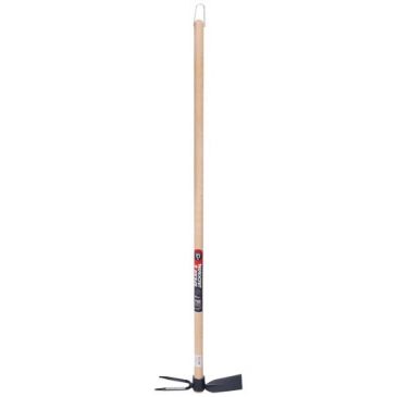 Serfouette soudée 26cm panne et fourche manche hêtre 110cm