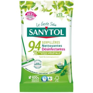 Serpillere nettoyantes.desinfectante .eucalyptus menthe X15
