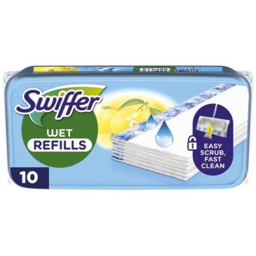 Serpilliére humide swiffer parfum citron x10