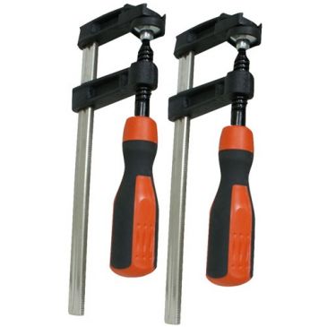 Lot de 2 serre joint 150 mm poignée bimatière