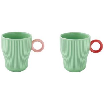 Set 2 mugs 30 cl Turquoise - Twist & Match