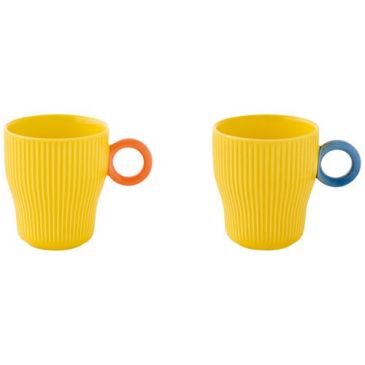 Set 2 tasses à café 9 cl Jaune - Twist & Match