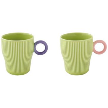 Set 2 tasses à café 9 cl Vert - Twist & Match