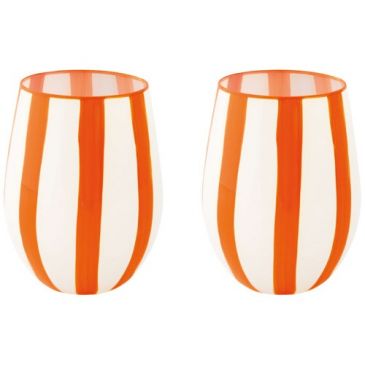 Set 2 verres à eau 50 cl Orange - Twist & Match