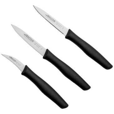 Set 3 couteaux de cuisine Noir - Nova