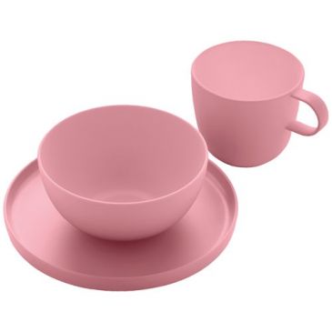 Set petit-déjeuner 12 pièces Vieux Rose - rPET