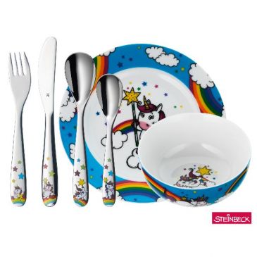 Set vaisselle enfant 6 pièces - Licorne
