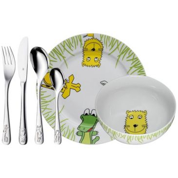 Set vaisselle enfant 6 pièces - Safari