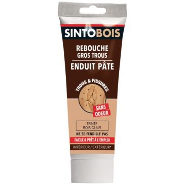 Rebouche - gros trous et fissures - dans le bois clair - tube - 330 gr