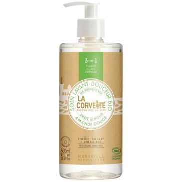 Soin douche 3-en-1 amande 500 ml