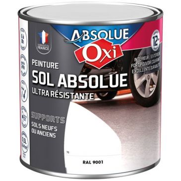 Peinture sol Veloutée 0,5 L Sol Absolue - Blanc Crème
