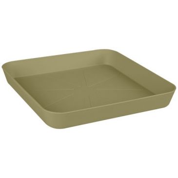 Soucoupe Loft carrée 22cm vert cendré