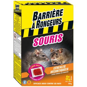 Souris appât céréales décortiquées 150 g