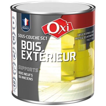 Peinture - sous-couche SC1 - bois extérieur - 0.5 L - blanc mat