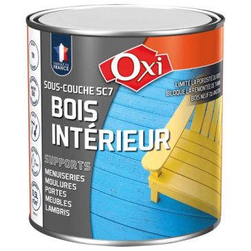 Peinture - sous-couche SC7 - bois intérieur - 0.5 L - blanc mat