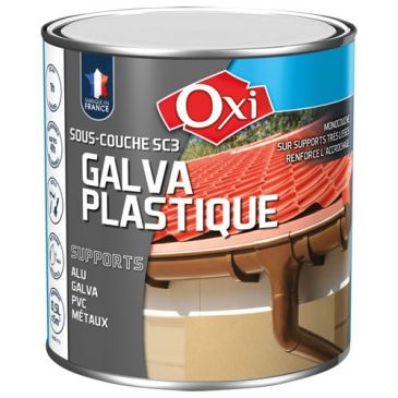 Peinture - sous-couche SC3 - galva plastique - 0.5 L - blanc mat