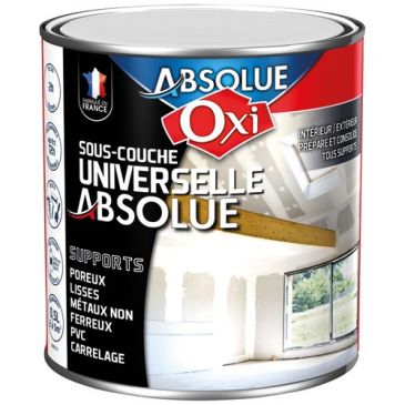 Peinture - sous-couche - Absolue universelle - 0.5 L - blanc mat