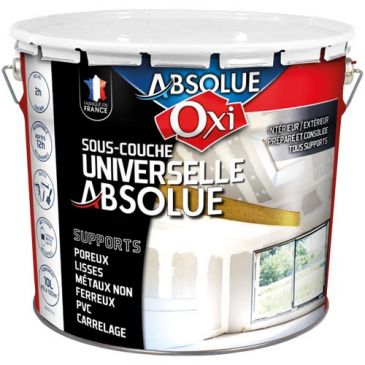 Peinture sous-couche universelle 10 L Absolue Mat - Blanc