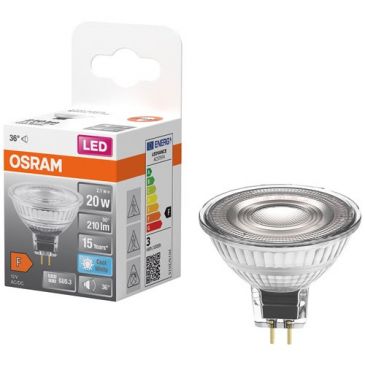 Spot mr16 led 36 verre 2.6w gu5.3 230lm 2700k froid