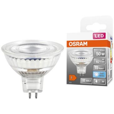 Spot mr16 led 36 verre 6.5 w gu5.3 621lm 4000k frd boite