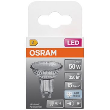 Spot par16 led 4.3w gu10 froid boite de 1