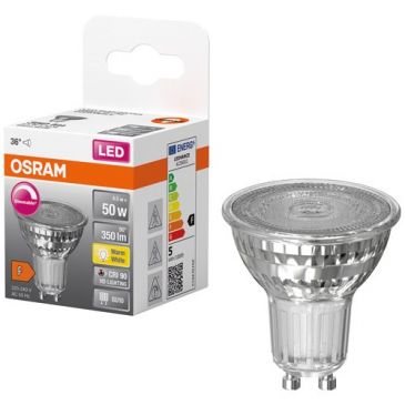 Spot par16 led variateur 5.5w gu10 chaud boite