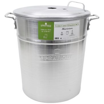 Stérilisateur aluminium 40 litres 12 bocaux le pratique