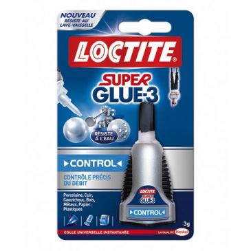 Colle Super glue3 - liquide control - 3 g
