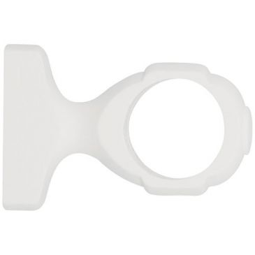 Support d.35 monobloc court blanc x2 sc