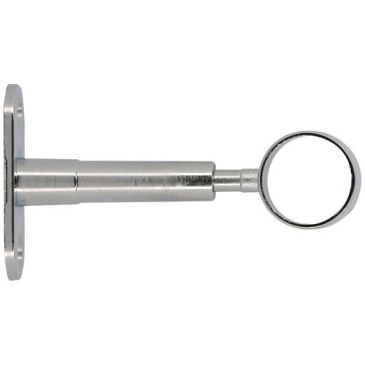 Support réglable - My dressing - 60 à 90 mm - axe/mur - D19 mm - chrome