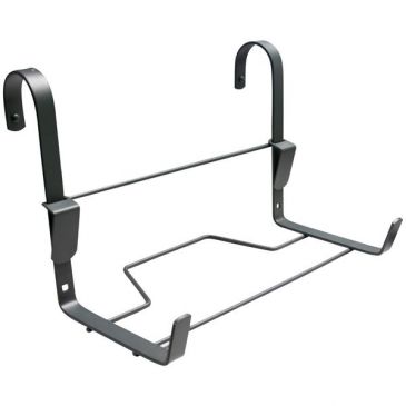 Support jardinière crochet fer plat 35x14cm anthracite
