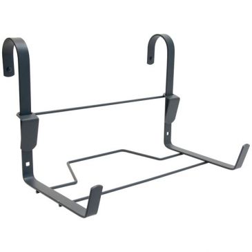 Support jardinière crochet fer plat 35x18cm anthracite