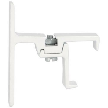 Support mural métal simple 24 x 16 avancée 40 mm blanc x2