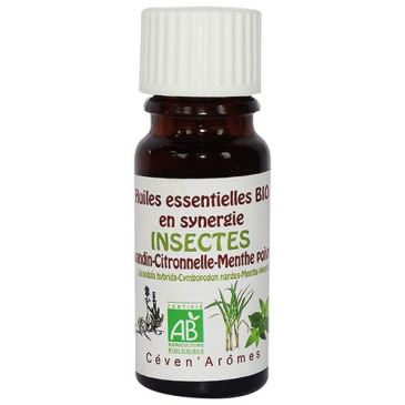 Synergie bio insecte lavandin citronnelle menthe poivré 10m