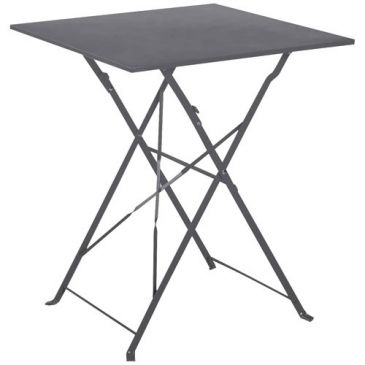 Table Florence pliante anthracite 60x60cm