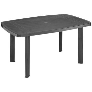 Table ovale Faro 140cm anthracite 137x85x72cm polypropylene