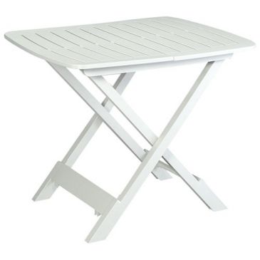 Table pliante Tevere blanche 79x72x70cm