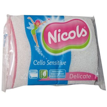 Tampon blanc s/éponge cello sensitive x2