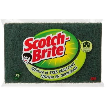 Tampon scotch-brite vert x3 158x95 grv3