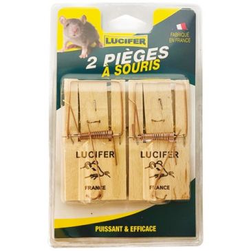 Tapette à souris x2 blister lucifer