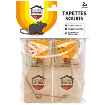 Tapette piège à souris classiques x 2