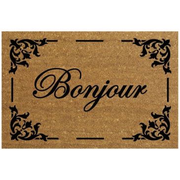 Tapis coco naturel bonjour 40x60cm