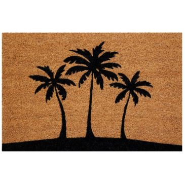 Tapis coco naturel/pvc 40x60cm épaisseur 15 mm palmiers