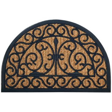 Tapis cuba 40 x 60 cm demi lune volutes