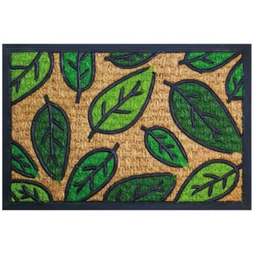 Tapis cuba rectangulaire feuille 40x60cm