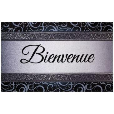 Tapis Dallas bienvenue gris 50x80x05 cm