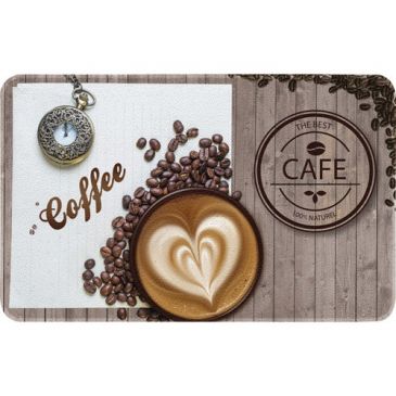Tapis decor de cuisine coffee 50x80 cm