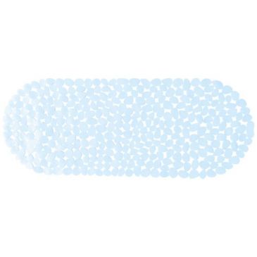 Tapis fond baignoire 99x39 galet transparent