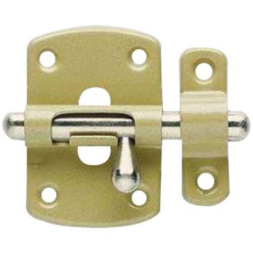 Targette à pêne rond - 27 mm - verni bronze